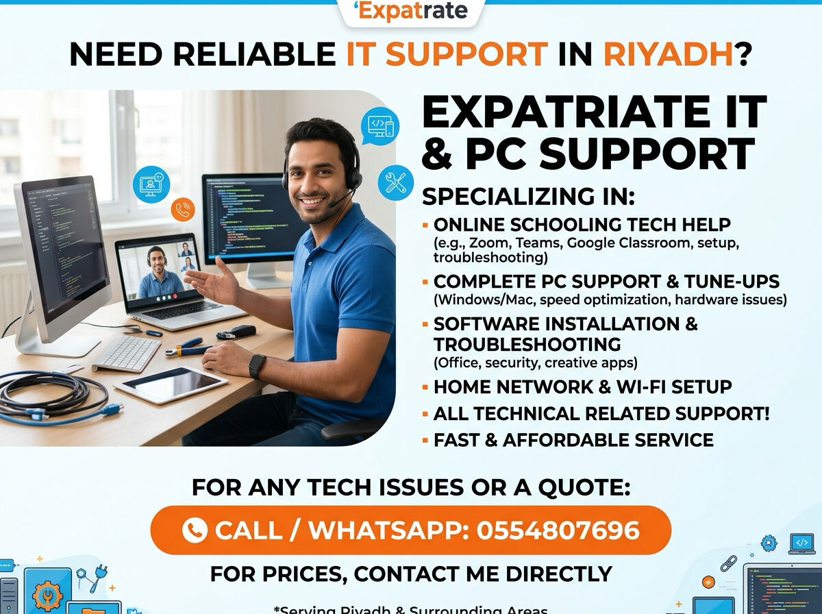 Riyadh, Technical, Reliable Technical Support - IT And Computer