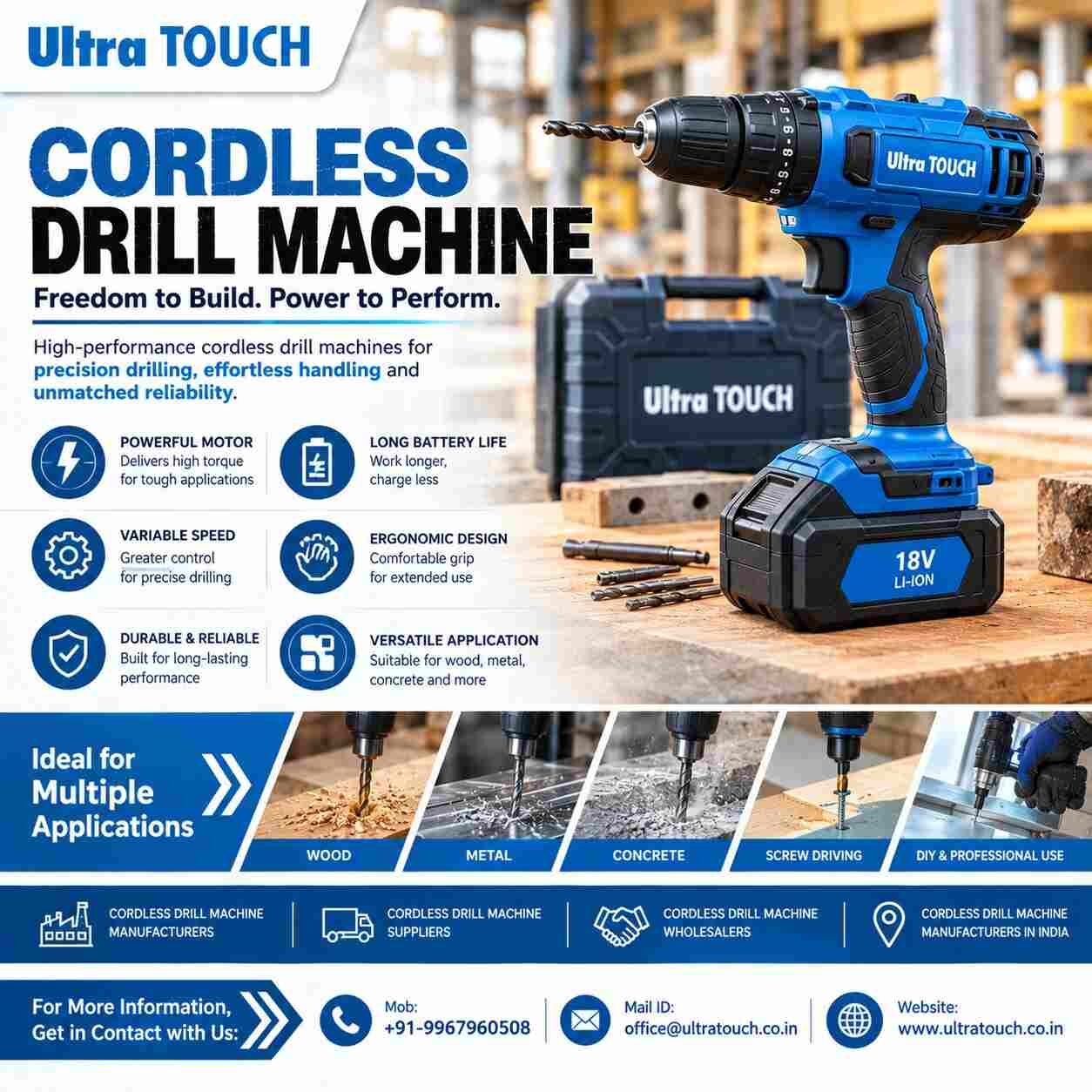 Mumbai, Wholesale Products, Cordless Drill Machine Manufacturers In India