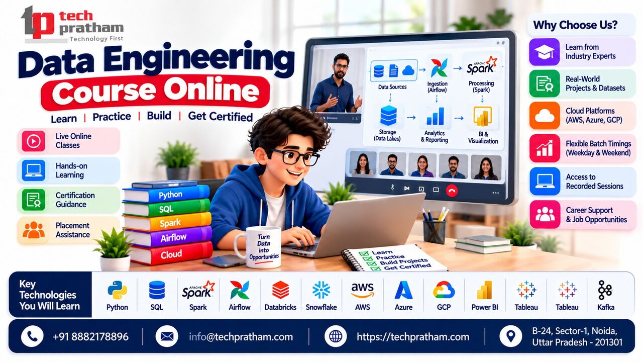 Noida, Education, Data Engineering Course Online