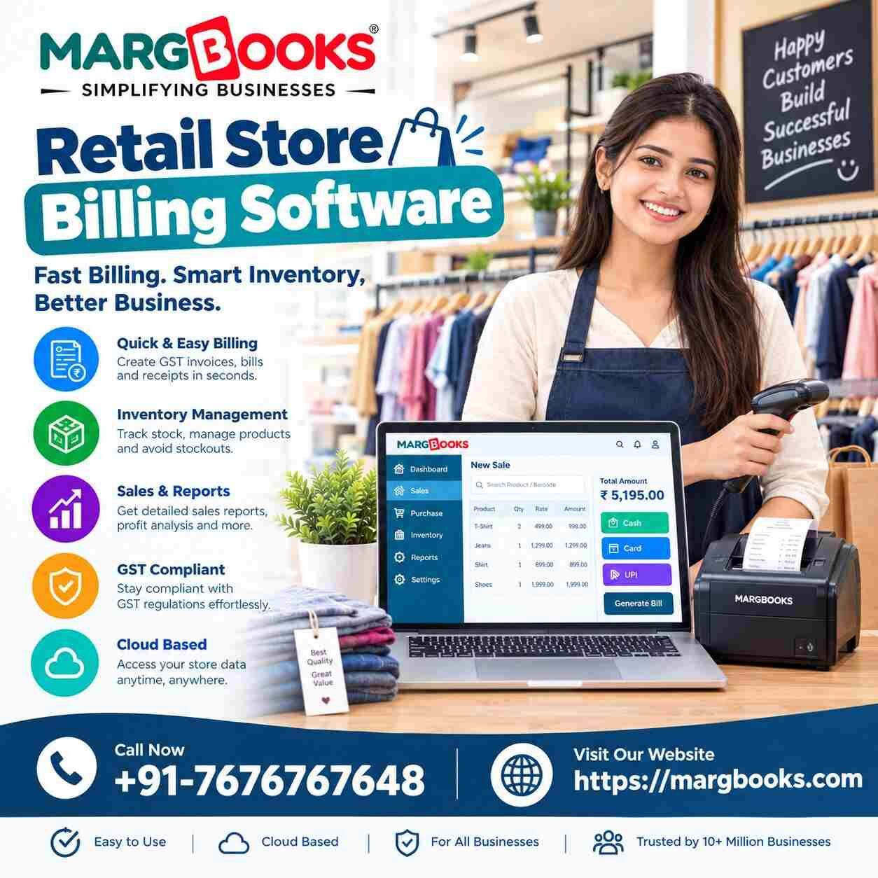Noida, Software Development, Retail Store Billing Software For GST Invoicing | MargBooks
