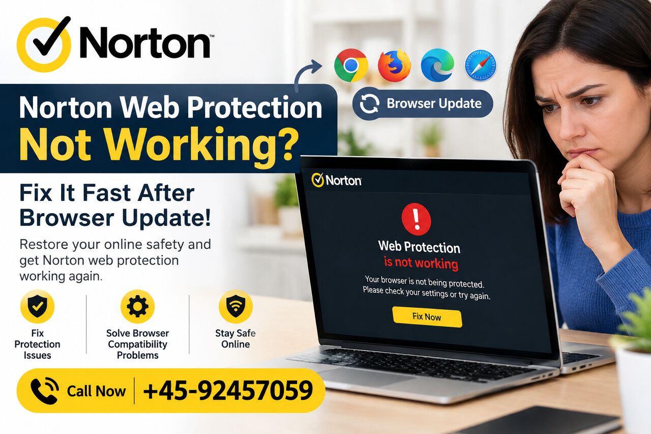 Copenhagen, Technical, Norton Web Protection Not Working? Fix It Fast | +45-92457059