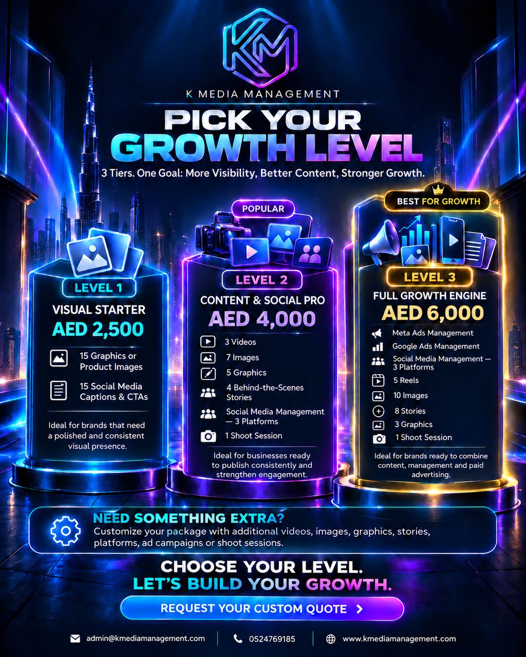 Dubai, Marketing, Social Media Marketing Packages & Pricing Dubai | K Media
