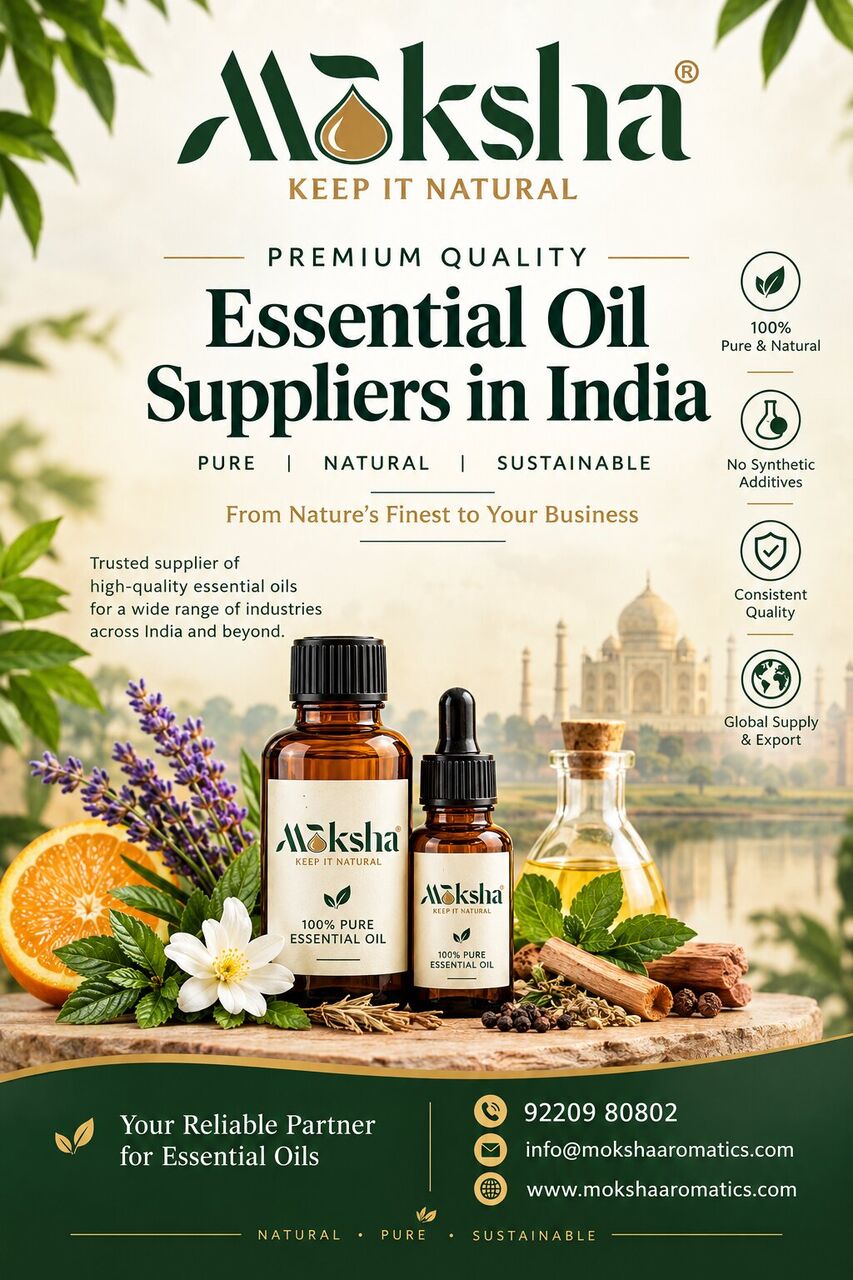 New Delhi, Perfumes & Fragrances, INR 999,  Best Essential Oil Suppliers In India | Moksha Aromatics