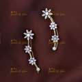 Exquisite Long Chain Ear Cuff | Sparkle And Glow