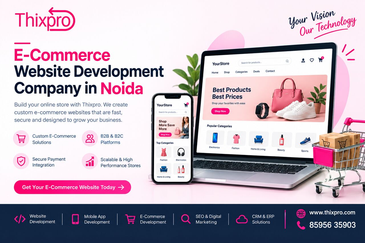 Noida, Web Design & Development, E-Commerce Website Development Company In Noida | Thixpro