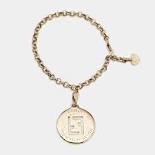 Riyadh, Jewelry, SAR 200,  Fendi Identification FF Logo Charm/Locket