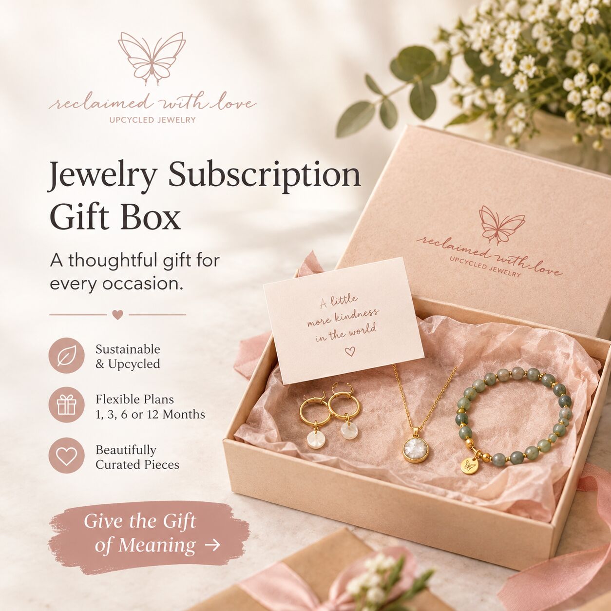 New York, Jewelry, USD 22,  Jewelry Subscription Gift Box | Shop Reclaimed With Love
