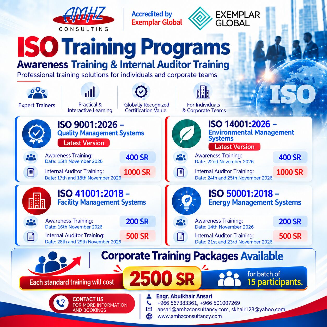 Riyadh, Business, BOOST YOUR CAREER WITH ISO TRAINING PROGRAMS