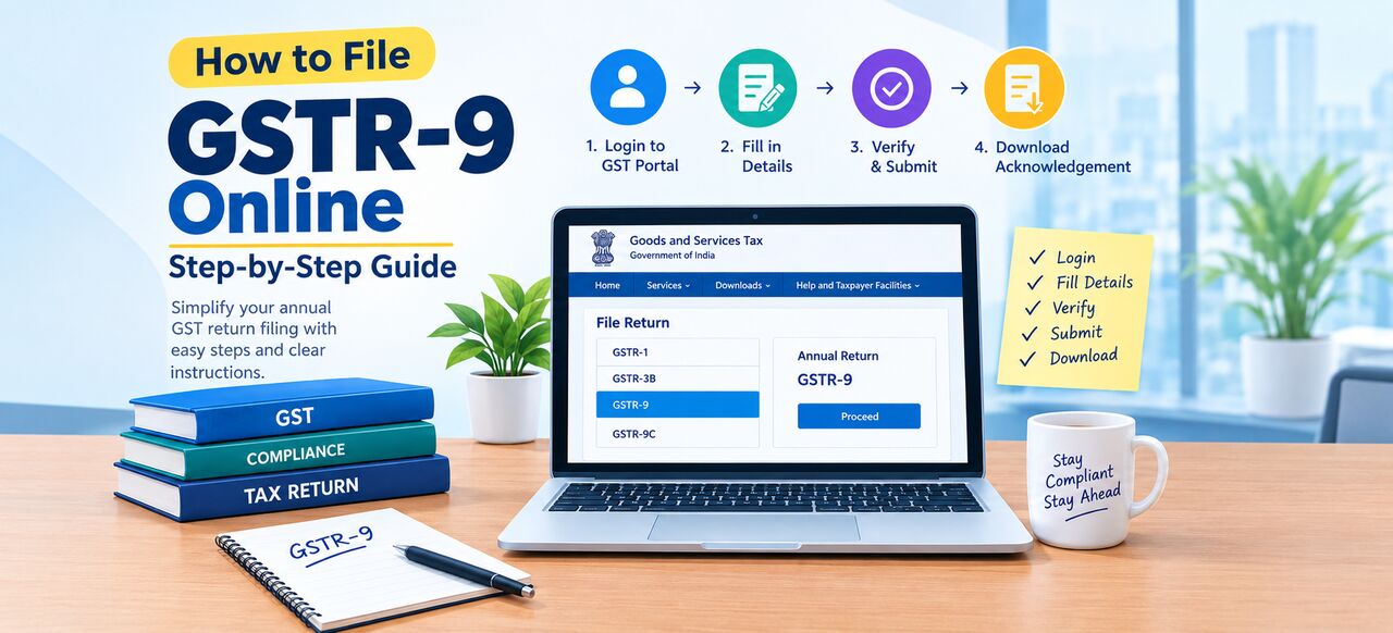 Noida, Computer, How To File GSTR-9 Online: Step-by-Step Guide