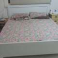 SAR 600,  Queen Size Bed, Mattress & Wardrobe Only At 600Sar سرير بحجم كوين + مرتبة + خزانة ملاب