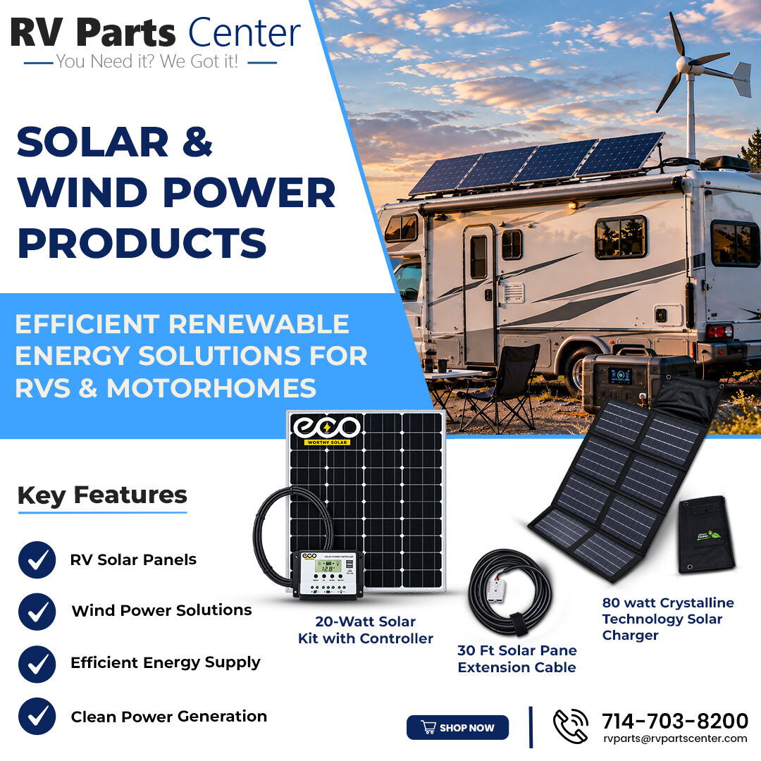 New York, Auto Parts, USD 500,  RV Solar & Wind Power Products For Travel Trailer Owners