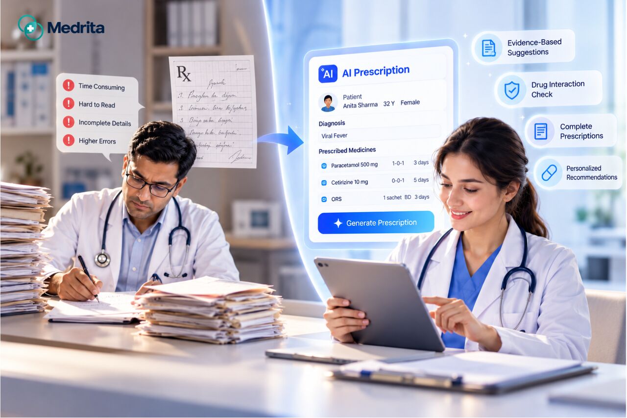 Noida, Computer, Save Time With Medrita AI Prescription Assistant