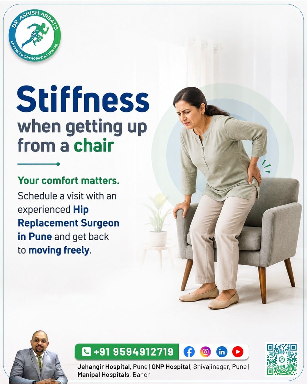 Mumbai, Health, Hip Replacement Surgeon In Pune Maharashtra India - Dr. Aashish Arbat