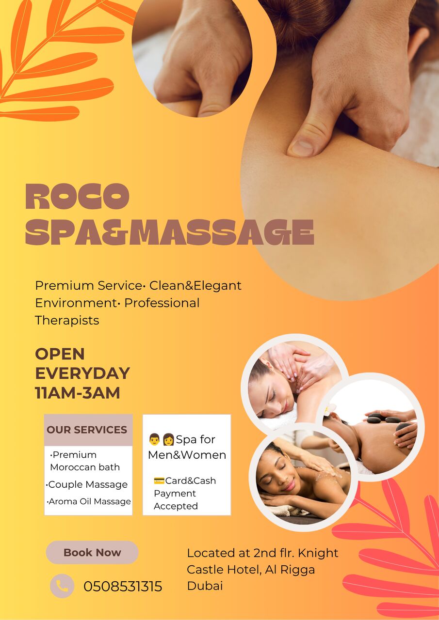 Al Rigga, Health, Book Your Roco Spa Experience Today