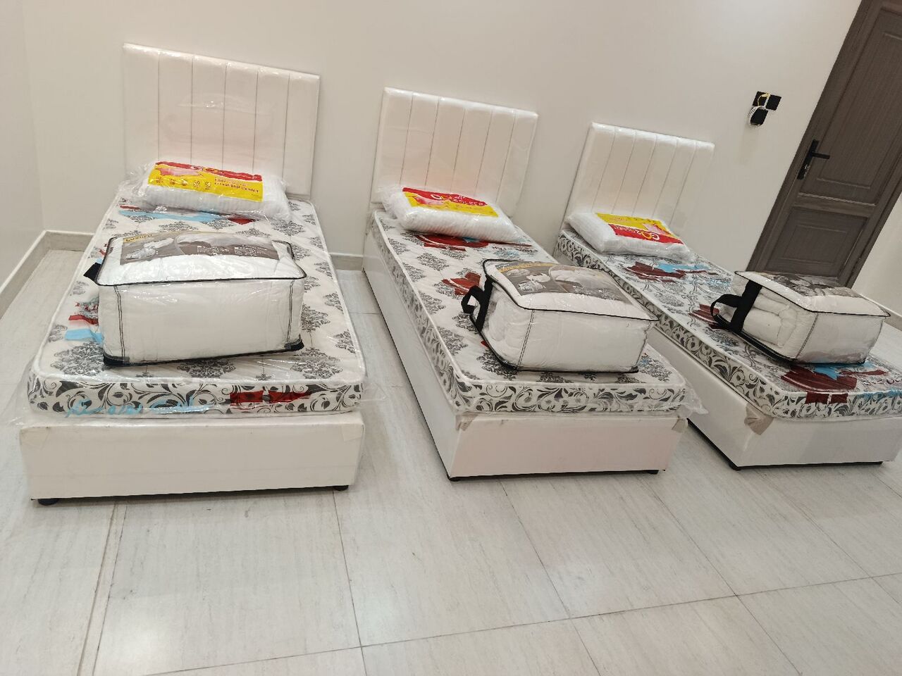 Jeddah, Furniture, SAR 1,  New Single Bad With Mattress Tow Door Wadroob