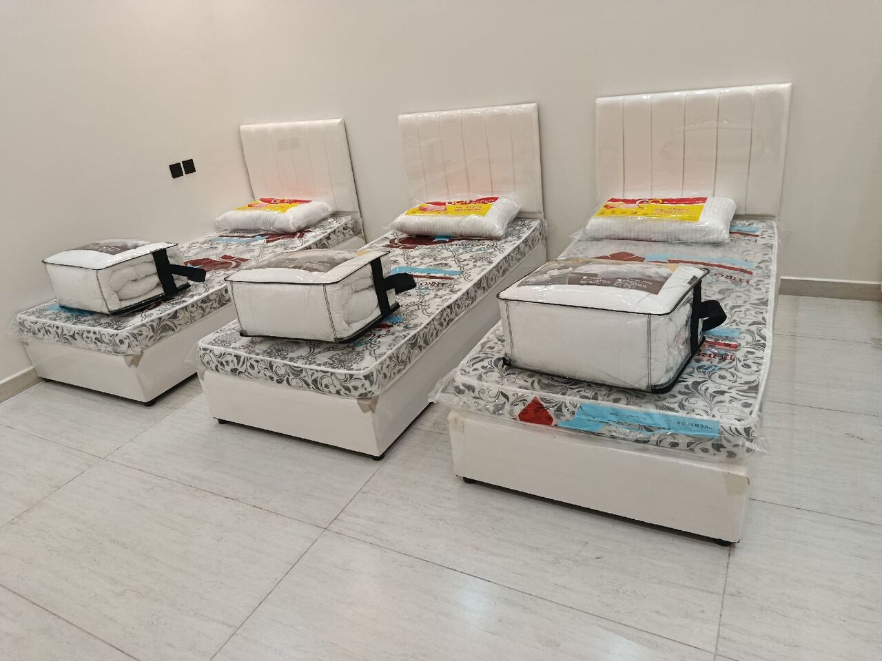 Jeddah, Furniture, SAR 1,  New Single Bad With Mattress Tow Door Wadroob