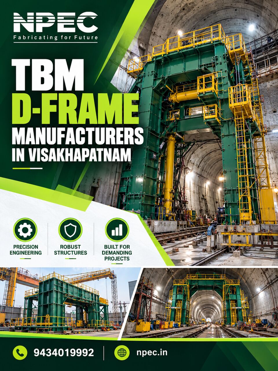 Visakhapatnam, Construction, TBM D-Frame Manufacturers In Visakhapatnam For Tunnel Projects