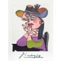 USD 800,  Portrait De Femme &Agrave; La Robe Verte | 1946 Lithograph