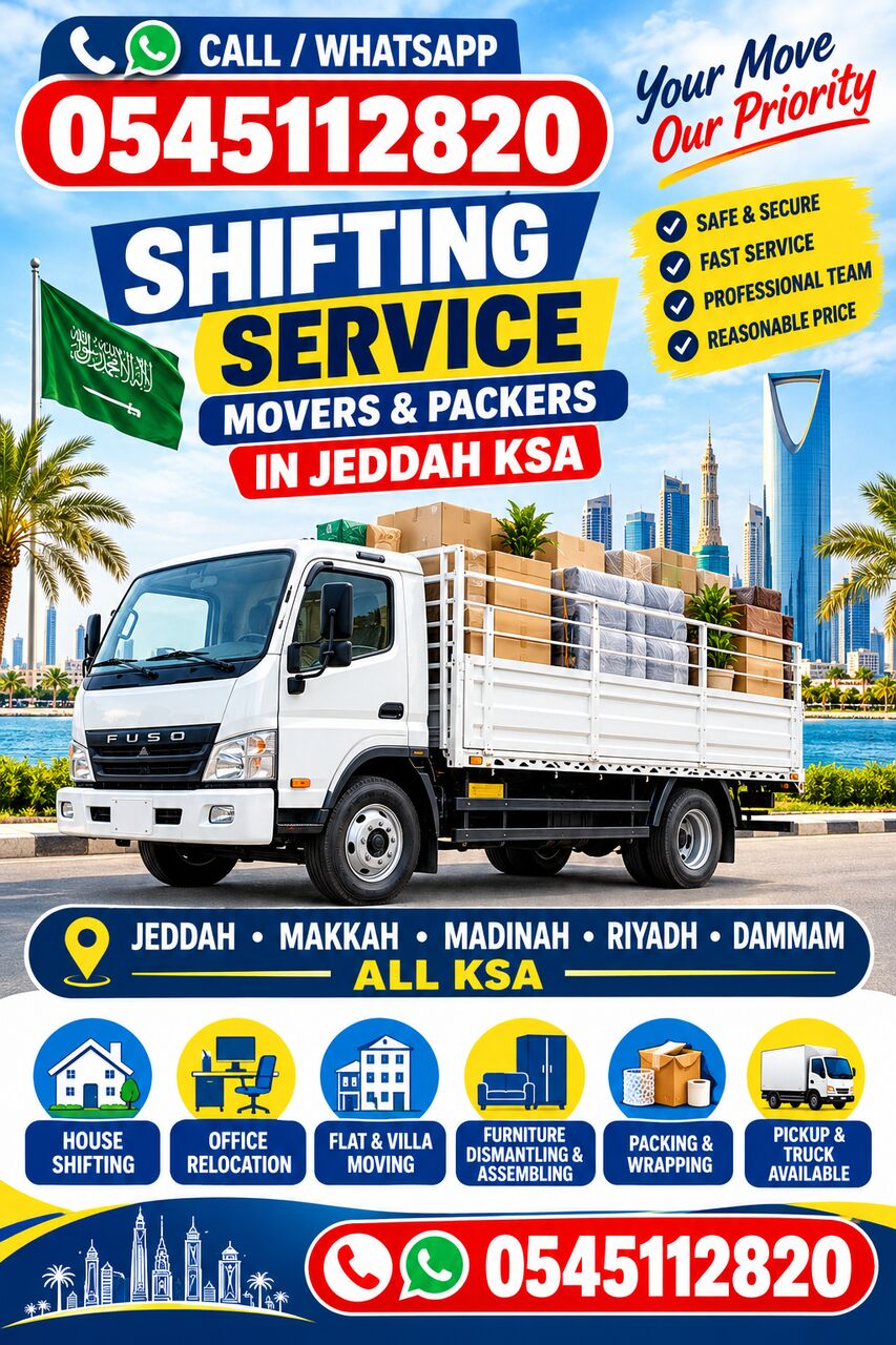 Jeddah, Labor/Moving, GLOBAL MOVING AND SHIFTING .AND OFFICE MOVING WITH LOW PRICE Storage]Also 0545112820