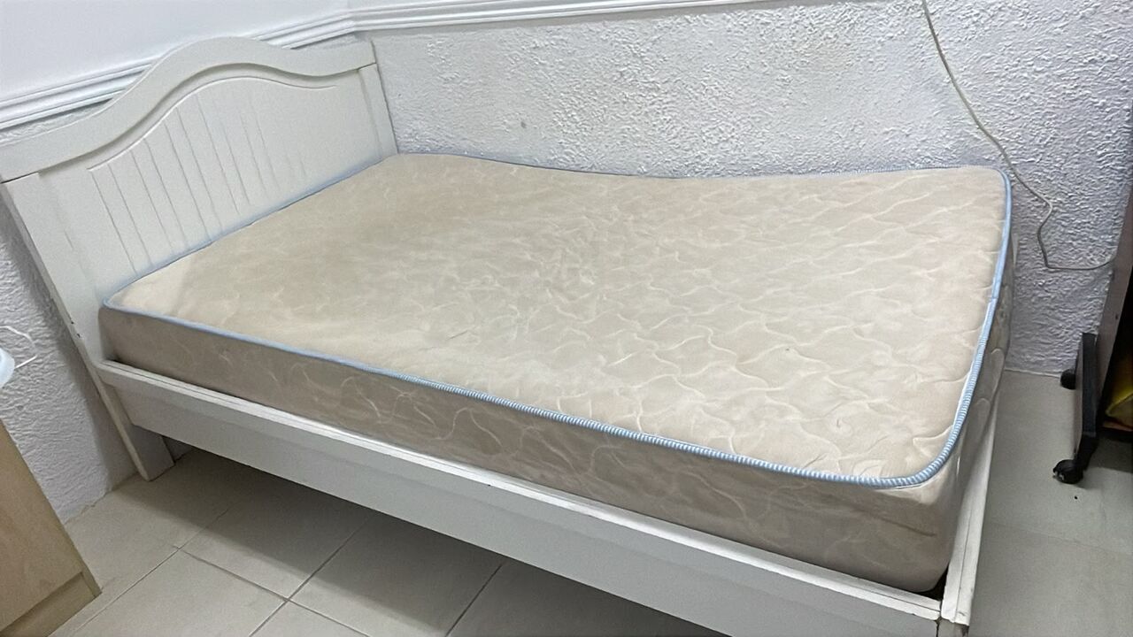 Dammam, Furniture, SAR 250,  King Size Ikea Bed And Dressing Table For Sale