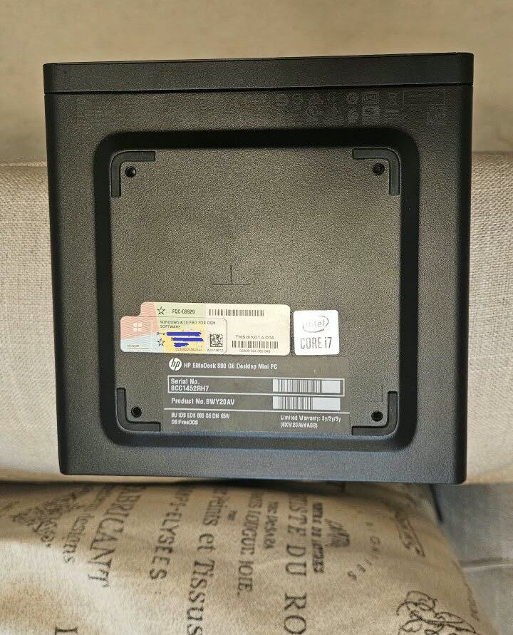 Riyadh, Computers, SAR 1550,  HP EliteDesk 800 G6 Desktop Mini 10th Gen I7 16GB, 512
