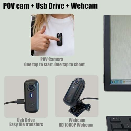 Riyadh, Electronics, SAR 60,  Wearable Bodycam Action New Camera - Clearance Sale At 60 SAR