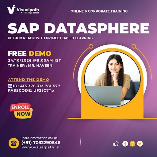Hyderabad, Lessons Offered, SAP Datasphere Training Course And Online Training