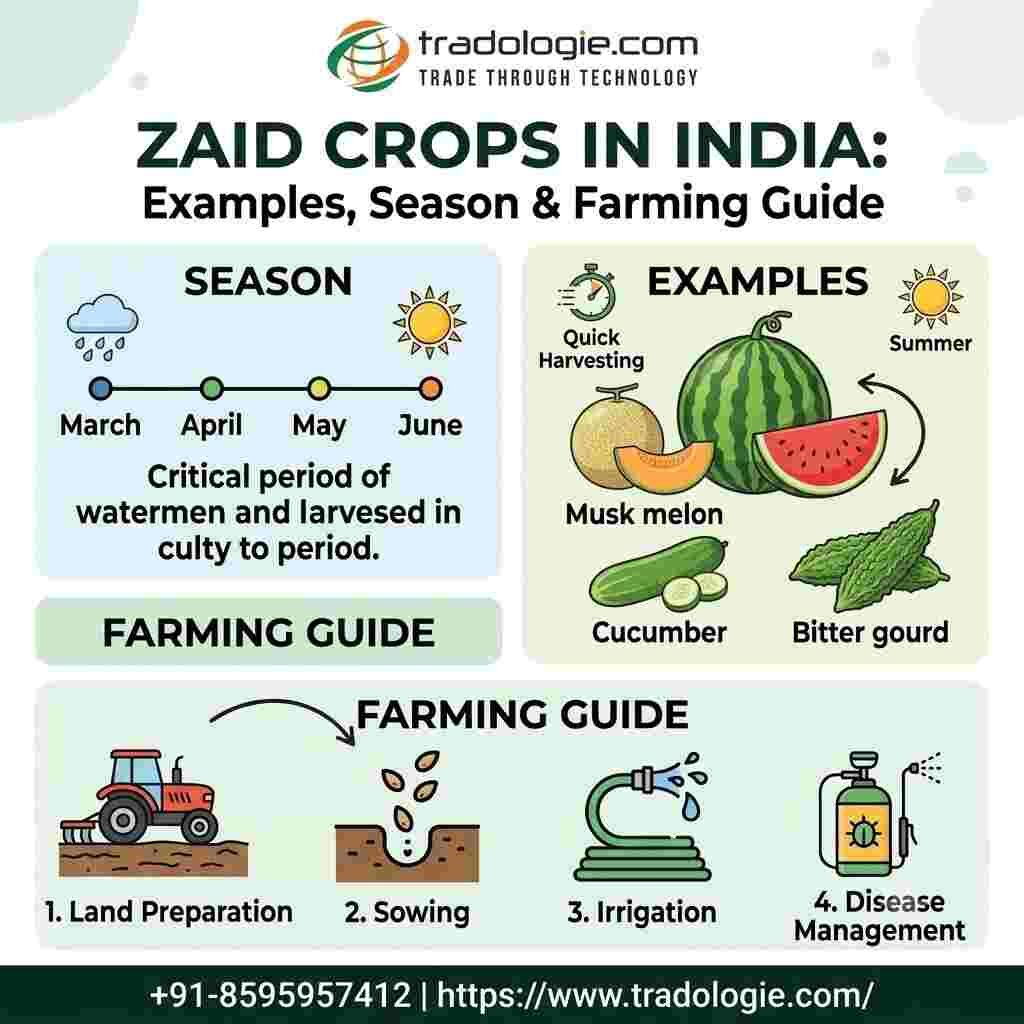 Lucknow, Food, INR 25,  Zaid Crops In India: Examples, Season & Farming Guide | Tradologie