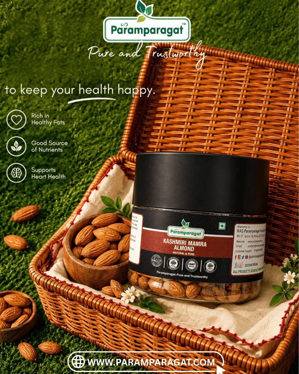 Noida, Health & Beauty Items, INR 599,  Kashmiri Mamra Almonds &ndash; A Premium Choice For Natural Wellness