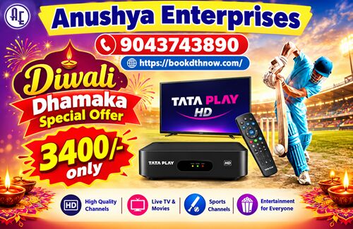 Chennai, Electronics, INR 3600,  Tata Play New Booking In Mogappair | Chennai | New DTH Connection | 9043743890