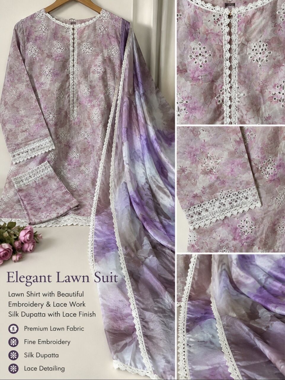 Riyadh, Clothing & Accessories, SAR 150,  Stiched Lawn Dress