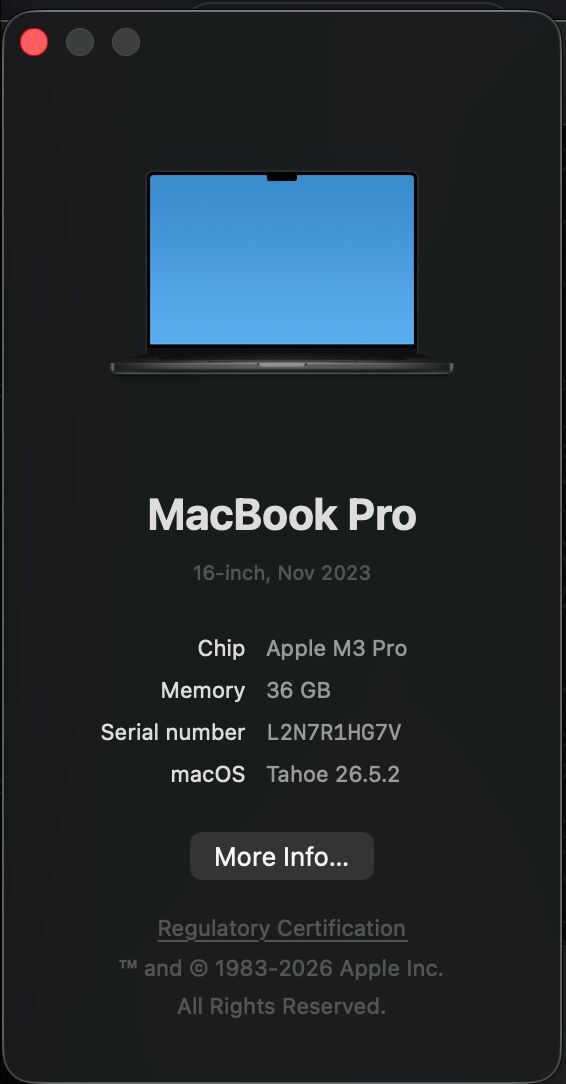 Riyadh, Computers, SAR 9500,  MacBook Pro 16" M3 Pro