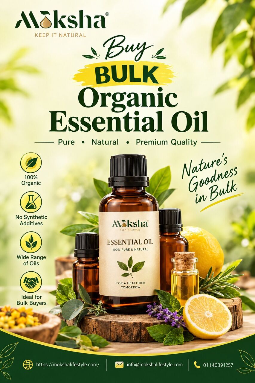 New Delhi, Wholesale Products, Explore Bulk Organic Essential Oil From Moksha Lifestyle