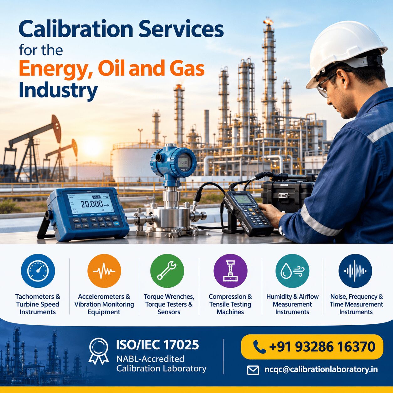 Ahmedabad, Business, Calibration Services For The Energy, Oil And Gas Industry