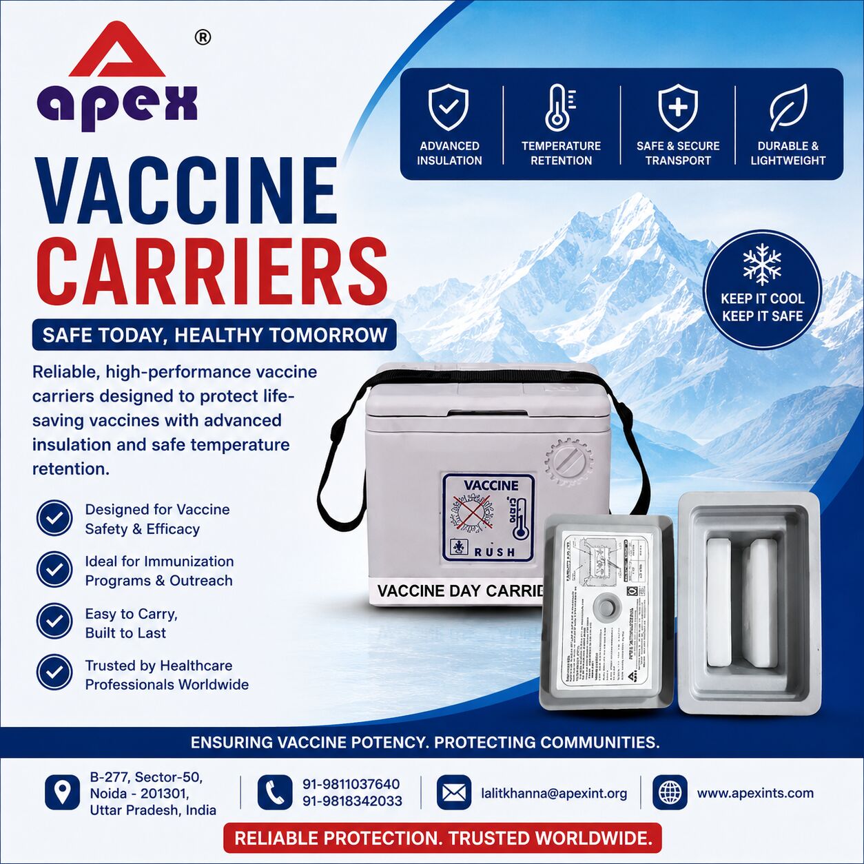 Noida, Health & Beauty Items, Vaccine Carriers Manufacturers