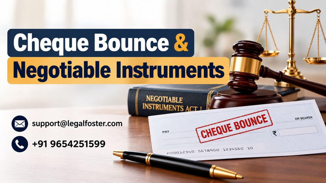Ghaziabad, Legal, How Can You Take Legal Action In Cheque Bounce And Negotiable Instruments Cases?