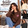 INR 899,  Winter Sweatshirts For Women | Soft Fleece For Easy Pairing