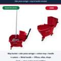 SAR 70,  Commercial Mop Bucket With Wringer, Mop And Handle - Used