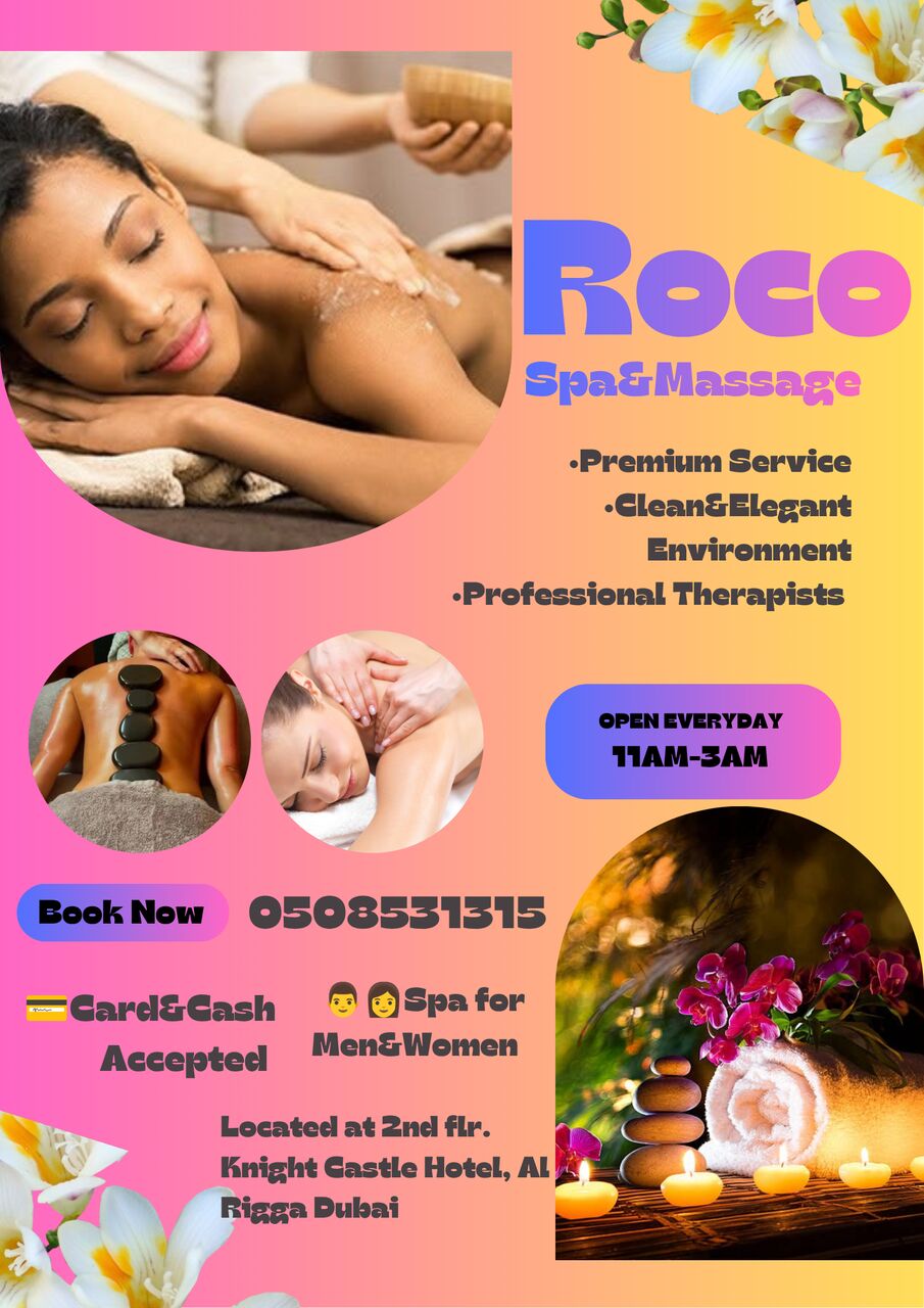 Al Rigga, Health, Come Relax, Leave Renewed At Roco Spa&Massage
