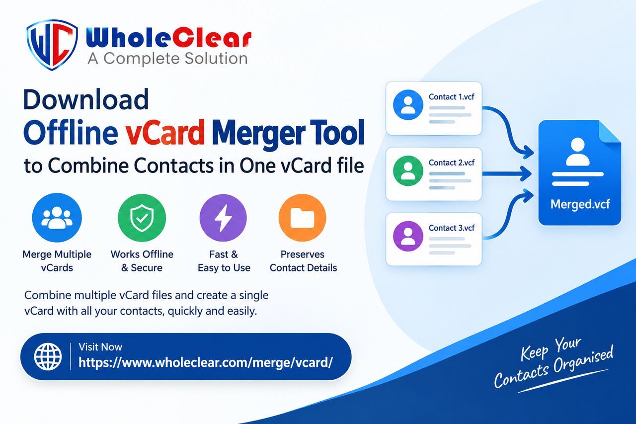 London, Computers, USD 29,  Download The Offline VCard Merger Tool To Combine Contacts In One VCard File