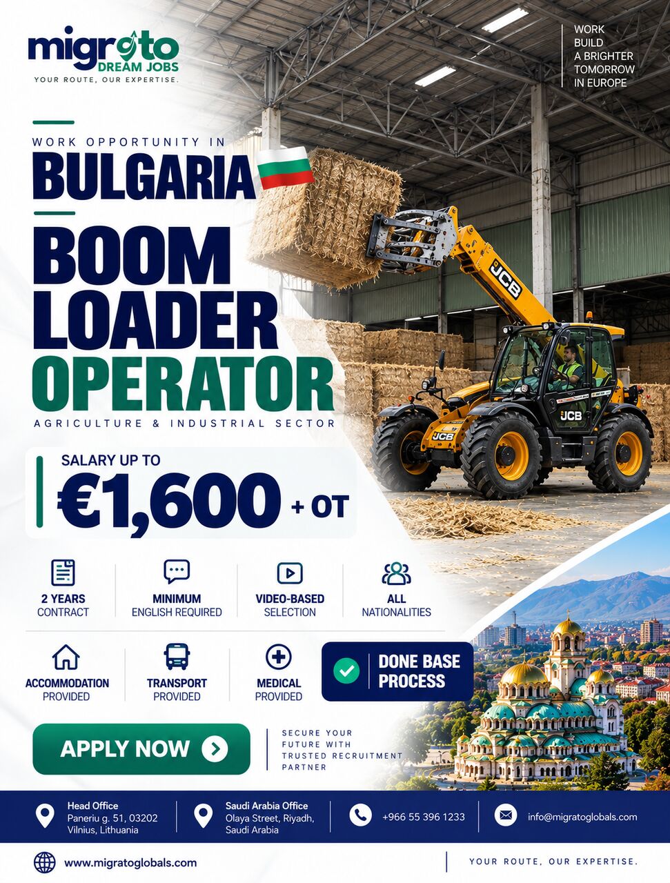 Riyadh, Immigration, URGENTLY NEEDED AS BOOMLOADER IN BULGARIA