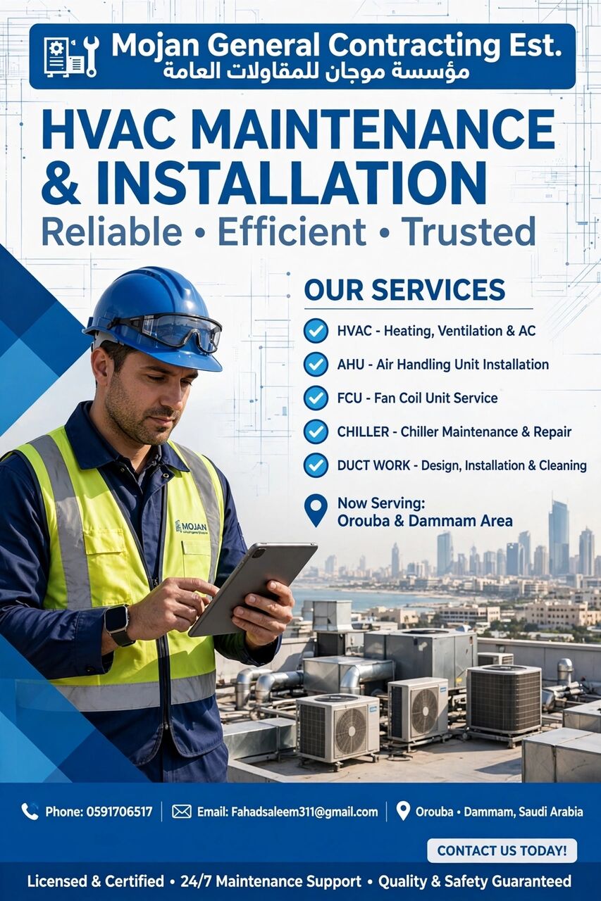 Dammam, Air Conditioning, Hvac. Chillar