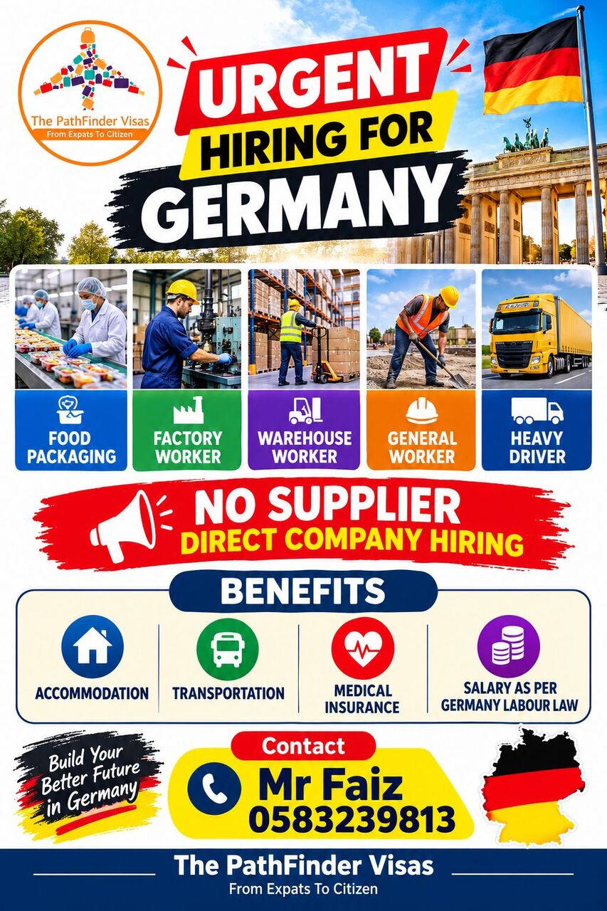 Al Malaz, Jobs, Urgent Hiring For Germany
