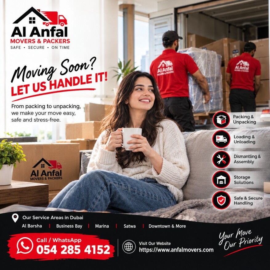 Dubai, Delivery, Al Anfal Movers & Packers &ndash; Professional Moving Services In Dubai