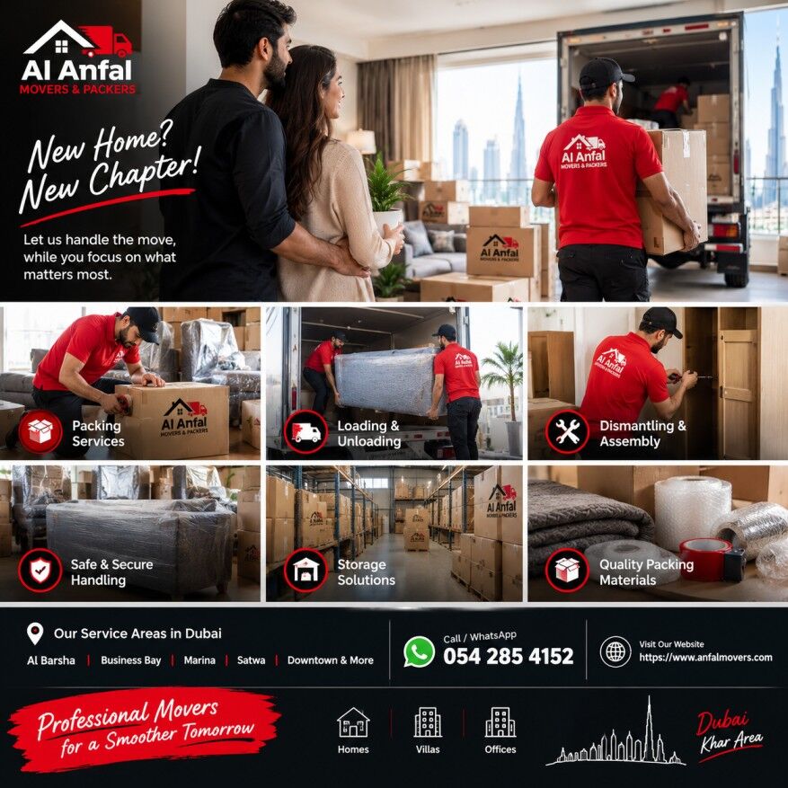 Dubai, Delivery, Al Anfal Movers & Packers &ndash; Professional Moving Services In Dubai
