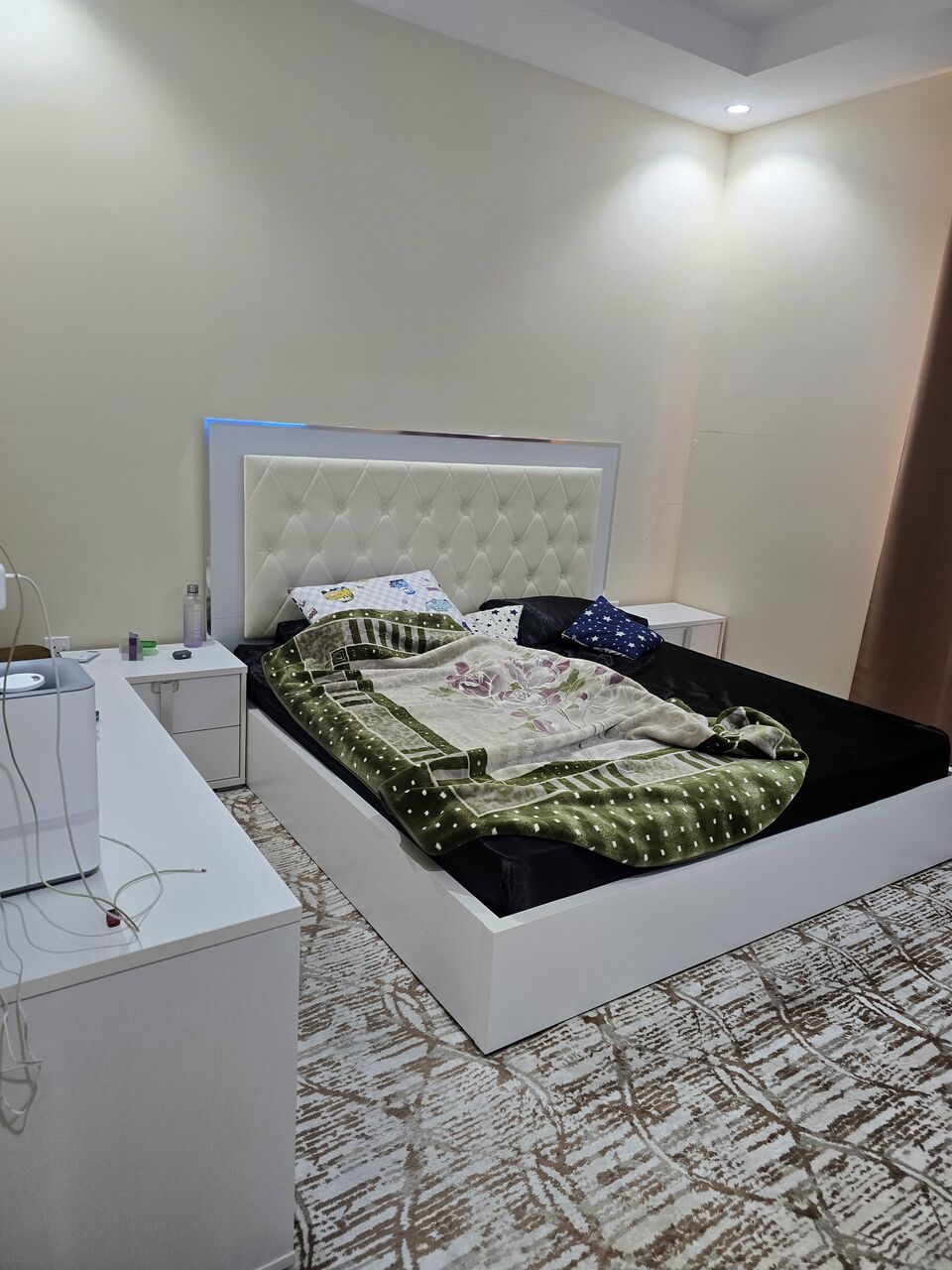 Thuqbah, Furniture, SAR 3200,  Solitaire 5 Piece Super King Bedroom Set With Mattress 200×200cm