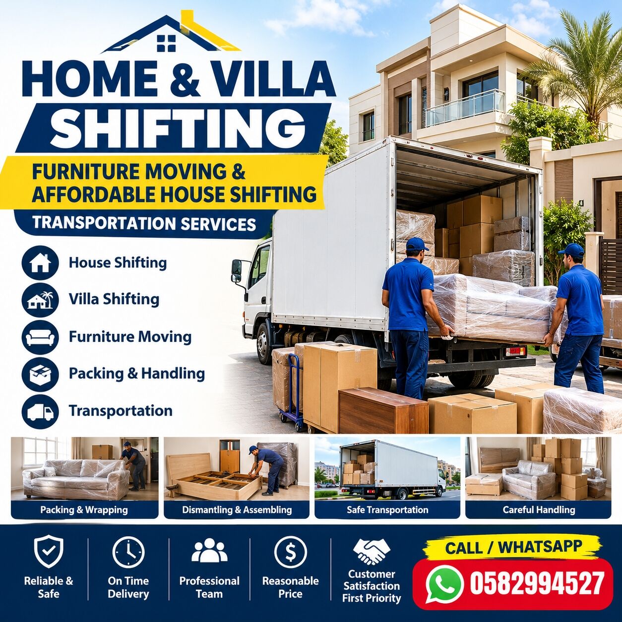 Dammam, Labor/Moving, HOME & VILLA SHIFTING FURNITURE MOVING & AFFORDABLE HOUSE SHIFTING TRANSPORTATION SERVICES