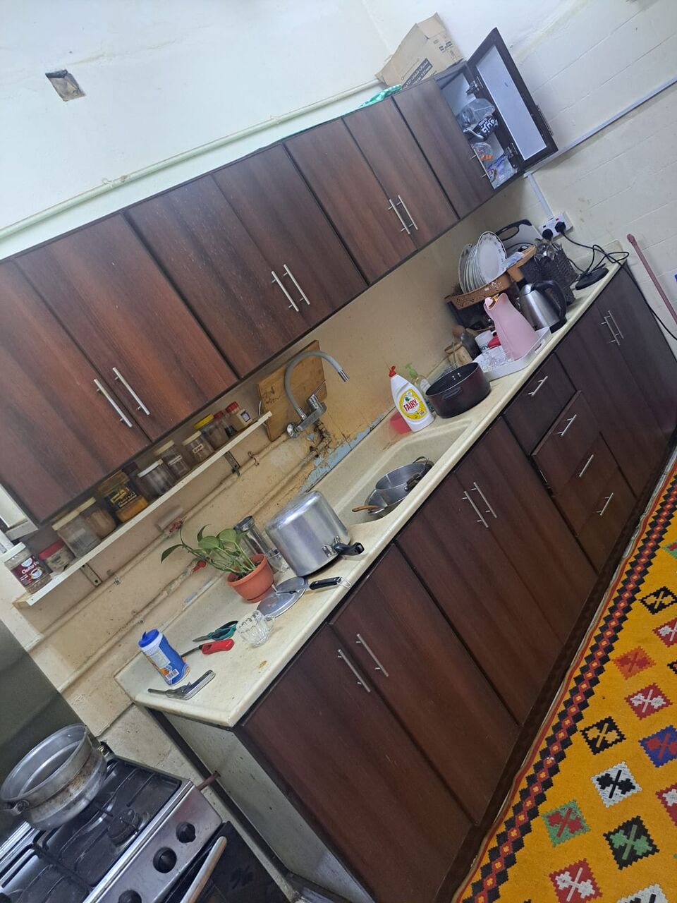 Jubail, Furniture, SAR 3700,  Urgent Sale - Good Condition Full Bed Set+sofa+kitchen Itmes..etc