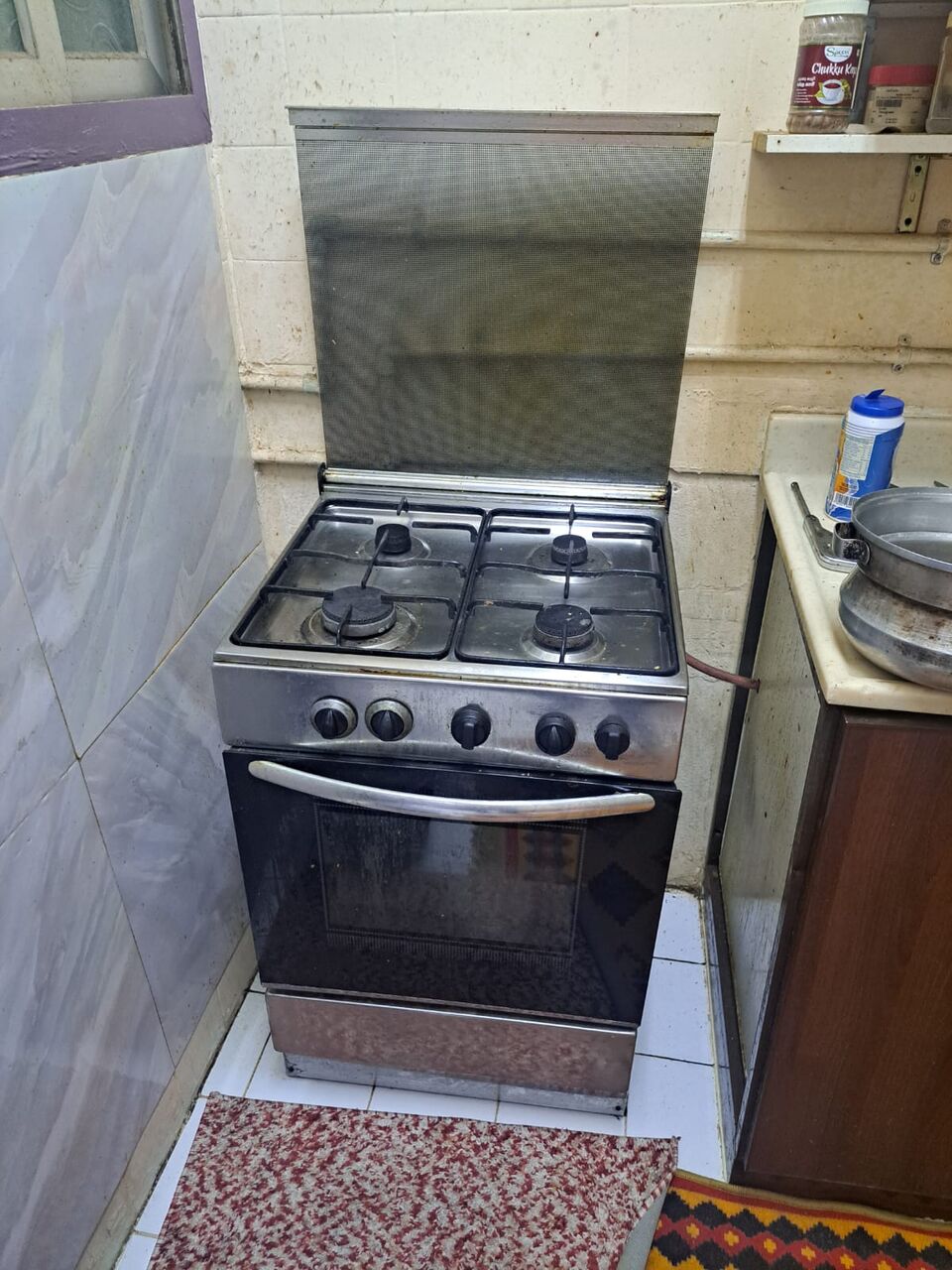 Jubail, Furniture, SAR 3700,  Urgent Sale - Good Condition Full Bed Set+sofa+kitchen Itmes..etc