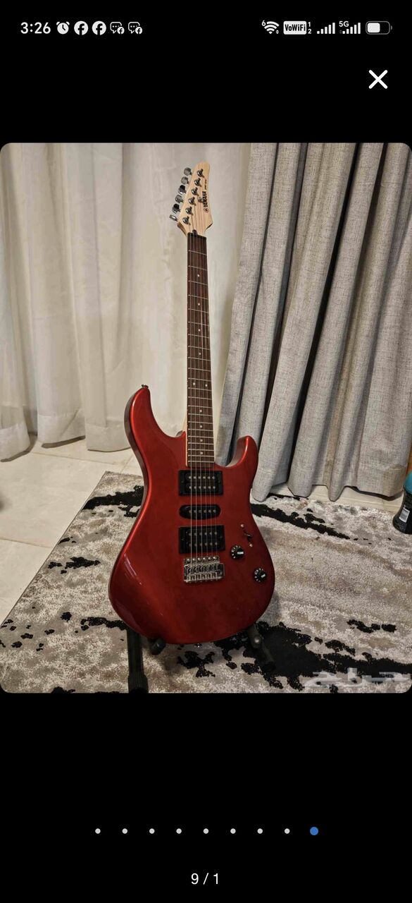 Dammam, Musical Instruments, SAR 1100,  (Like New) Yamaha Electric Guitar + Amp +case